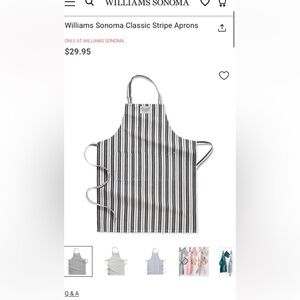 Apron - Williams Sonoma classic stripe